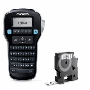 Prijenosni uređaj za označavanje DYMO LabelManager 160 QWERTZ — Dolazi samo s trakom od 12 mm!!! Za 6 i (stanje: vidi 2. sliku)