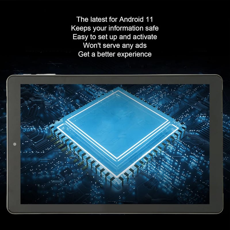 Zunate 10" 3G Android 11 tablet, 3GB RAM, 64GB, 5G WiFi, 6000mAh, fekete