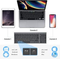 iClever BK10 Wireless Billentyűzet - Ergonomikus Kialakítás - Space grey 10
