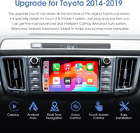 KAOLALI Vezeték Nélküli CarPlay Adapter Toyota Autókhoz - Touch2 és Entune2 Rendszerekhez (2014-2019) - Android Tükrözés, USB Csatlakozás

A 7