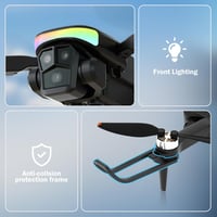 FAKJANK F417 Drón 1080P Dual Kamerával - WiFi Vezérlésű Quadcopter Gyerekeknek, 90° Állítható Kamera, LED Világítás, Kézi Táska, Kezdőknek I 6