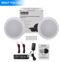 Herdio 4 Colos Mennyezeti Hangszóró, Vízálló Bluetooth Kompatibilis, Süllyesztett Kivitel, Beltéri-Kültéri Használatra, Fedett Teraszokra  7