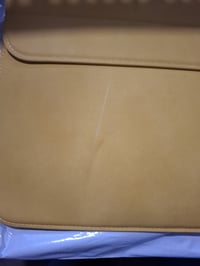 HYZUO 15-palcové puzdro na notebook so stojanom a taškou na príslušenstvo, žlté, pre MacBook a notebook — Na puzdre je škrabanec (stav: pozri 2. obrázok) 3