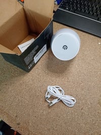 Agendepoint.it LED lampa so sklenenou zátkou a USB-C nabíjaním, biela, 13x10,5x10,5 — chybná, na náhradné diely: nezapne sa (stav: pozri 2. obrázok) 3