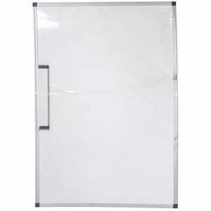 AmazonBasics Mágneses Fehértábla Alumínium Kerettel 120x90 cm - Tollcsipesszel — horpadt, gyűrött tábla, outlet