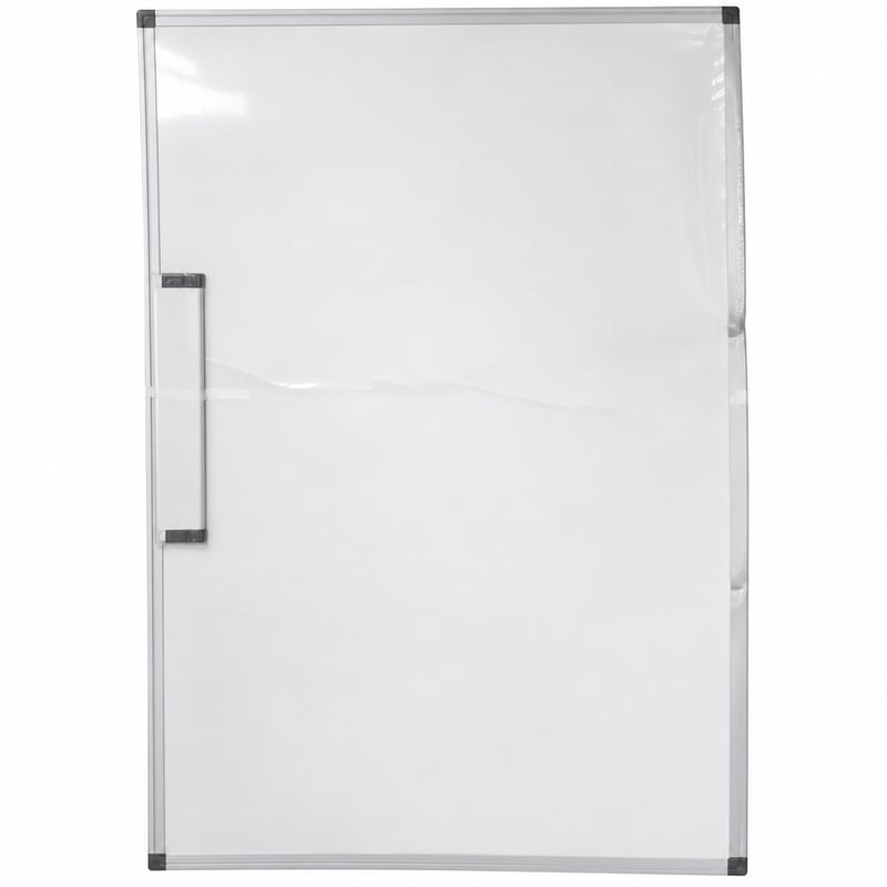 AmazonBasics Mágneses Fehértábla Alumínium Kerettel 120x90 cm - Tollcsipesszel — horpadt, gyűrött tábla, outlet