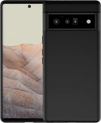 Google Pixel 6 Pro Védőtok - Strapabíró Fekete Foluu Tok 1