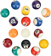 Keenso 38 mm-es Mini Biliárdgolyó Készlet - 16 db Színes Gyermek Biliárdgolyó Ütésálló Műgyantából, Játékterembe, Edzéshez, Tökéletes Gördül 3
