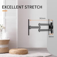 SUPTEK Falra szerelhető TV tartó 13-30" LED/LCD képernyőkhöz, dönthető, 15kg-ig 4