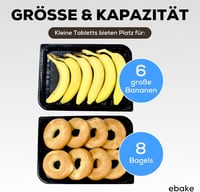 ebake Újrahasználható Tálaló Tálca Fedéllel (25 db, 33x23x5 cm) - Fekete Alj/Átlátszó Fedél - Ételtároló Doboz Partikra - Címkékkel 4