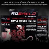 Roshield Pro Box 4 Egér- és Patkánycsapda Szett - Kültéri és Beltéri Rágcsálóirtó Dobozok, Fekete, 4 db 9