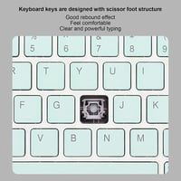 Yunseity 10"-es ultravékony Bluetooth billentyűzet és egér szett tabletekhez - Zöld 5