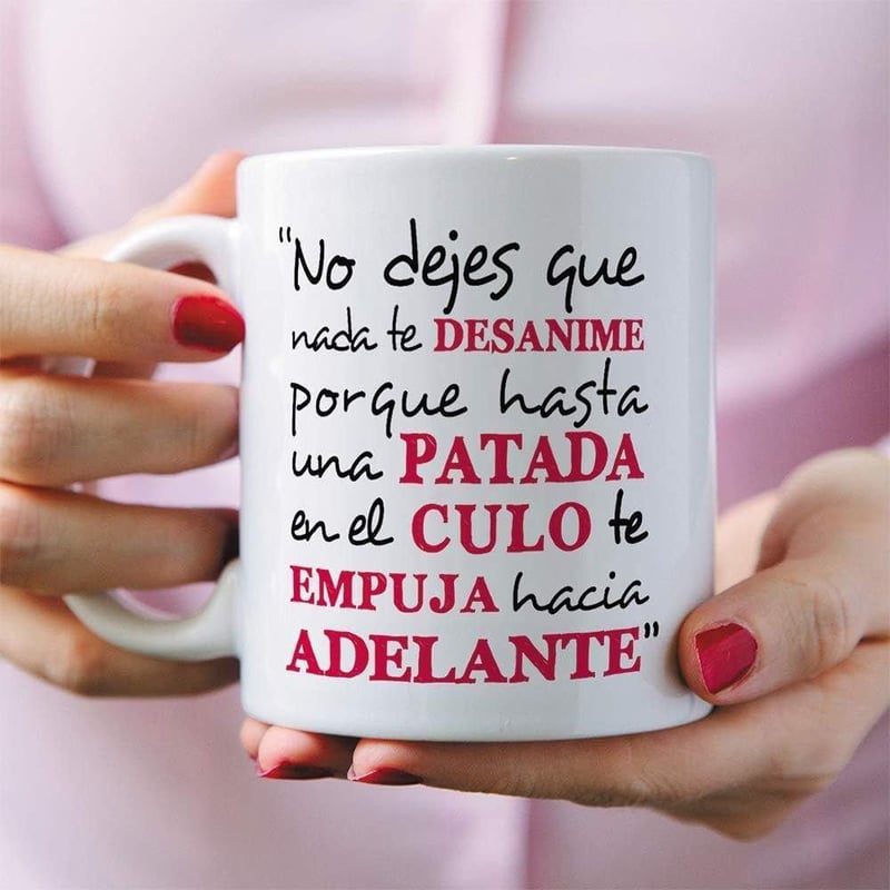 Motivációs MUGFFINS Bögre Spanyol Felirattal - 350 ml Kerámia