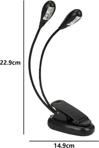 GERUI 2 db Zeneállvány LED Lámpa 8 LED-del - USB Kábeles, 2 Fokozatú Fényerőszabályzós Olvasólámpa Zongorához, Íróasztalhoz, Kottaállványhoz 2