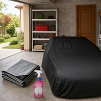 Set za zaštitu i njegu vozila: 1x cerada + 1x vodootporna cerada + 750ml sredstvo + 1x polica s 5 razina 1