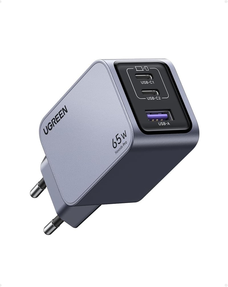 UGREEN Nexode Pro 65W GaN USB-C gyorstöltő - MacBook, iPhone 15, Galaxy S24 kompatibilis