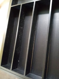 Organizator extensibil pentru tacâmuri Relaxdays, bambus, 5 x 33,5-49,5 x 44,5 cm, 7-9 compartimente, organizator pentru sertar, negru 3