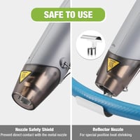 WORKPRO Mini Hőlégfúvó 400W - Kompakt Kézi Hőpisztoly 2 Hőfokozattal (300°C/500°C), Terelőfúvókával és Összecsukható Állvánnyal Barkácsolásh 7