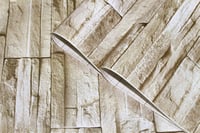 myforHD Öntapadós Vintage Téglamintás Tapéta - Bézs Kőmintás Dekoráció Falra, Bútorra, Ajtóra - Vízálló PVC Falmatrica (45 x 300 cm) 6