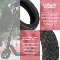 NIU KQi3/Pro/Max robogóhoz 9,5" önjavító offroad gumiabroncs 4