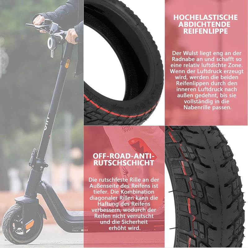 NIU KQi3/Pro/Max robogóhoz 9,5" önjavító offroad gumiabroncs