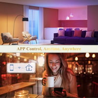 DiCUNO GU10 Okos LED Izzó 5W - WiFi Spotlámpa Alexa és Google Home Kompatibilis, 320LM, Fényerőszabályozható, 16 Millió Szín, Meleg/Hideg Fe 9