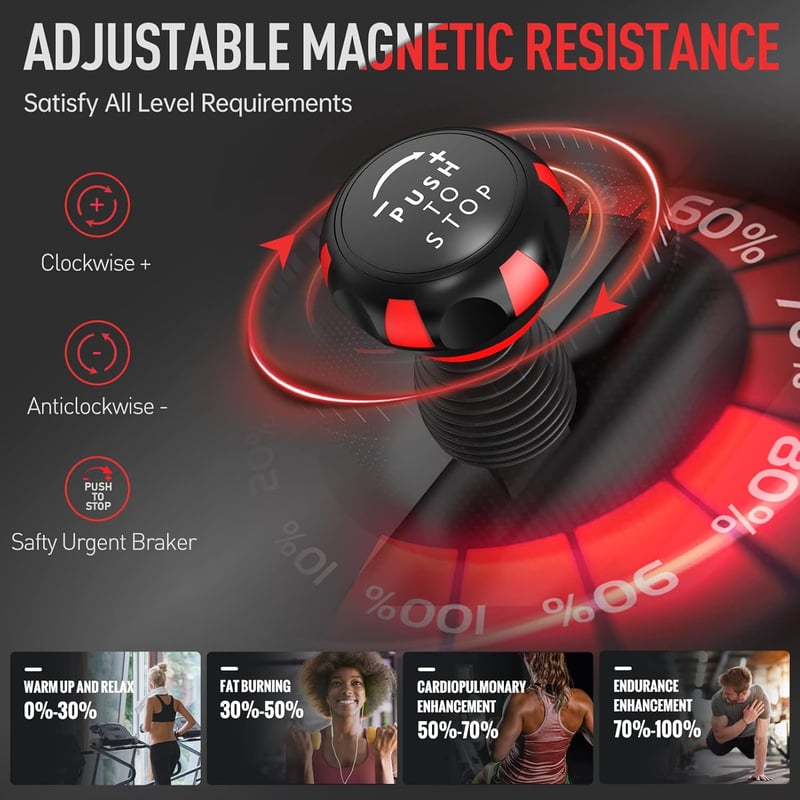 JOROTO X2PRO Bluetooth Szobakerékpár - 150kg Teherbírás, Mágneses Ellenállás
