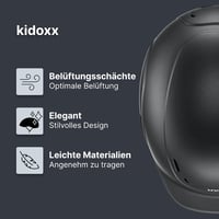 Uvex Kidoxx Könnyű Gyermek Lovaglósisak - Állítható Méret 49-54 cm 3XS-XS - Optimális Szellőzés - Matt Fekete - Black mat. 2