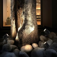 EBION Kerti Reflektorok Alumínium Házban, IP65 Vízálló Kültéri Spotlámpa GU10 Foglalattal, 35W 240V Terasz Fák Megvilágítása, 2 db 5