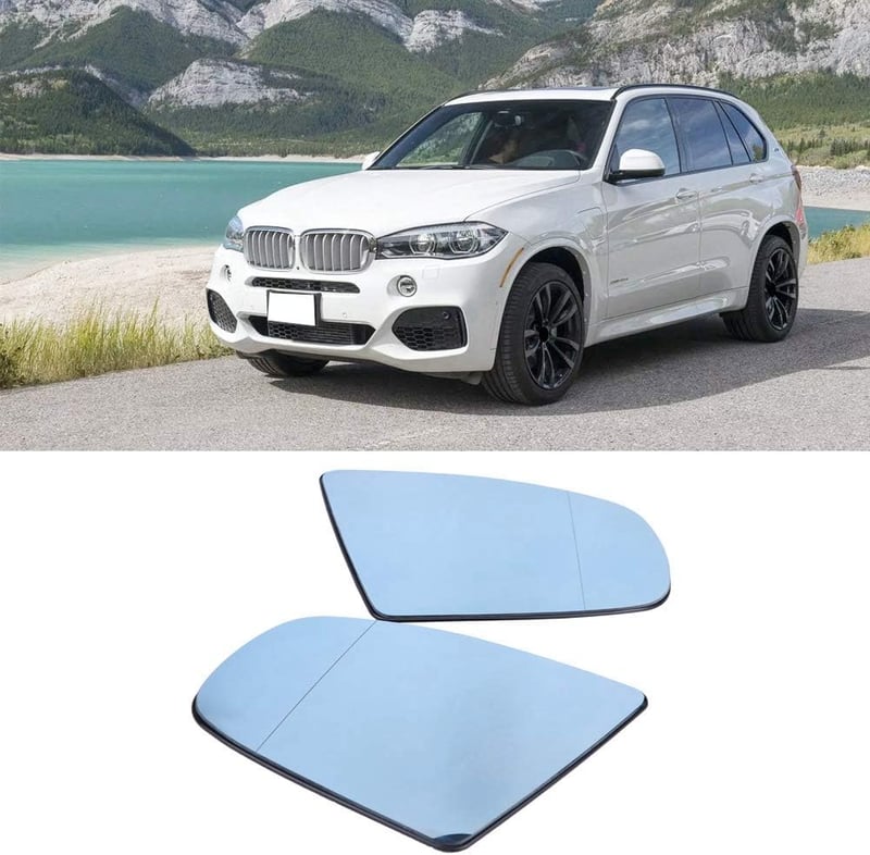 EBTOOLS Bal Oldali Tükörüveg BMW X5 E70 2008-2013 Kék Külső Visszapillantó Tükör Üveg Csere Alkatrész