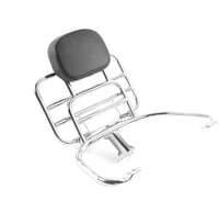 EBTOOLS Primavera 50 125 150 250 300 GTS csomagtartó ezüst párnázott háttámlával 2