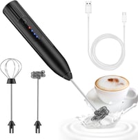 EBUYFIRE Elektromos Tejhabosító Rúd USB Töltéssel 3 Fokozat Rozsdamentes Acél - Black 1