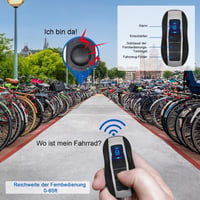 EBUYFIRE Kerékpár Riasztó Távirányítóval 120dB USB Töltős Vízálló 5