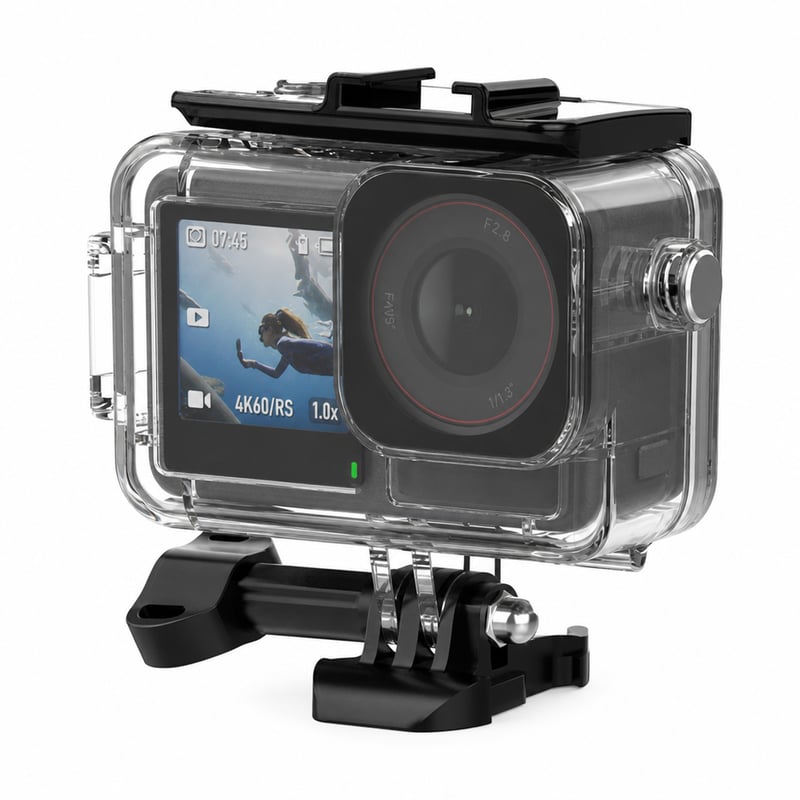 BMUUPY DJI Osmo Action 5 Pro / 4 / 3 kiegészítő szett fekete - vízálló tok, mellkasi — használt állapotú (állapot: lásd a 2. képet)