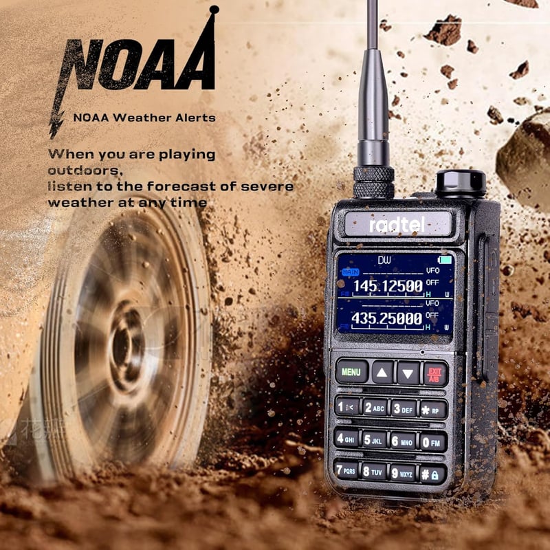 Radtel RT-890 Kétsávos Színes LCD-s Walkie-Talkie Rádióamatőröknek, Légisáv Vétellel