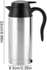 Nikou 24V-os Hordozható Autós Vízforraló, 750ml - Teához, Kávéhoz, Szivargyújtós 4