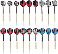 Ejoyous 18 részes acélhegyű darts készlet fém tűvel és szárnyakkal 1