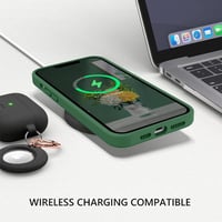 Apple iPhone 13 Pro Max Strapabíró Sötétzöld Szilikon Védőtok 8