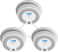 X-Sense füst- és szénmonoxid-érzékelő készlet, LCD kijelzővel, 10 éves elemmel, 3 db 1