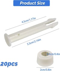 Intex medence összekötő csapok és tömítések - 20 db-os készlet fém vázas kerti medencékhez 2