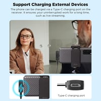 BOYA BY-V20 USB-C Vezeték Nélküli Mikrofon Zajszűréssel Android Okostelefonhoz 8