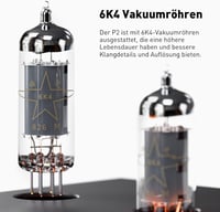 Fosi Audio P2 csöves fejhallgató-erősítő, alacsony zajszintű Hi-Fi előerősítő 5