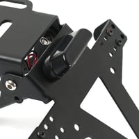 Állítható motoros rendszámtábla tartó LED világítással, univerzális 5