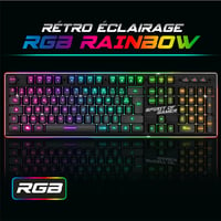 SPIRIT OF GAMER Ultimate 600 RGB vezeték nélküli gamer billentyűzet és egér szett - félmechanikus, 120 órás üzemidő, PC/PS4/PS5/Xbox kompati 12