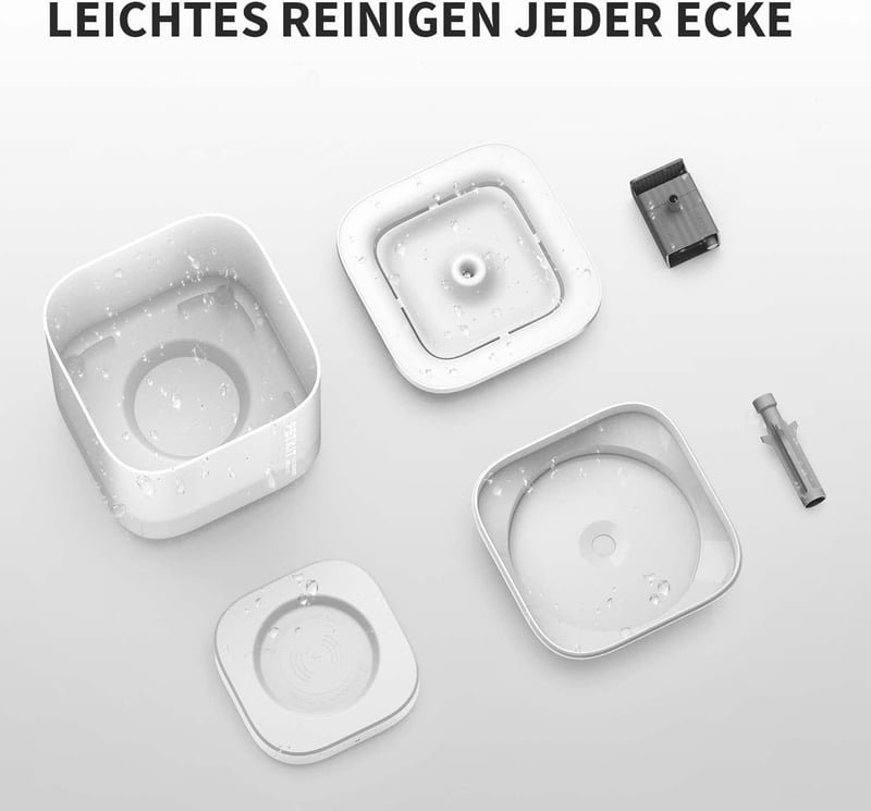 PETKIT CYBERTAIL Intelligens LED-es Macska és Kutya Ivókút, 1,85L, Halk Működés