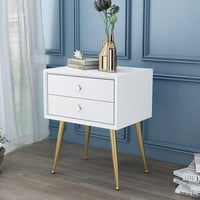 Elegáns réz bútorfogantyú szett - 4 db modern fiókgomb 27mm 4