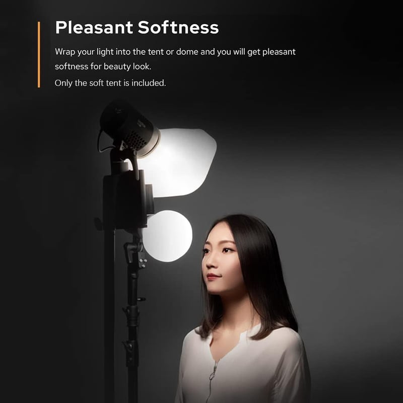 Godox ML-CS1625 Diffúziós Sátor Szett 3 Adapterrel - Kompatibilis V1, V860III, ML30, ML60, AD100PRO, AD200PRO, AD300PRO Vakukkal - Stúdió Fo