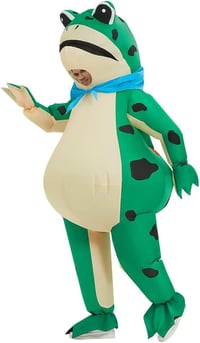 Felfújható béka jelmez felnőtteknek - Vicces Halloween kosztüm 3