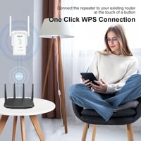 TP-Link 300 Mbps WiFi Jelerősítő Repeater WPS Gombbal, LAN Porttal - Minden Routerrel Kompatibilis 6