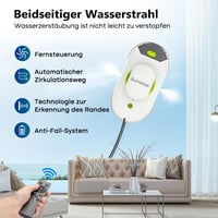 SUNSMAI S60-1A Mini Zöld Ablaktisztító Robot Kettős Permetezővel, 3800Pa Erős Tapadás, Elektromos Automata Ablaktisztító Vízpermetező Funkci 2
